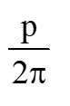 A charged particle enters a uniform magnetic field with a velocity vector at an angle of 45° with the magnetic field. The pitch of helical path followed by the particle is p. The radius of the helix will be -