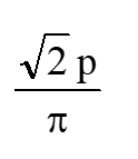 A charged particle enters a uniform magnetic field with a velocity vector at an angle of 45° with the magnetic field. The pitch of helical path followed by the particle is p. The radius of the helix will be -