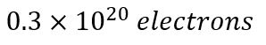 If a copper wire carries a current of 80.0 mA, how many electrons flow past a given cross-section of the wire in 10.0 min?