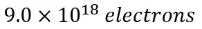 If a copper wire carries a current of 80.0 mA, how many electrons flow past a given cross-section of the wire in 10.0 min?