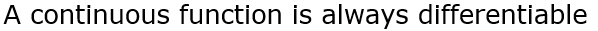 Which of the following is not true?