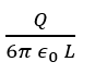 Charges q and -g are placed at points A and B respectively which are at distance 2 L apart. C is the mid point between A and B. The work done in moving a charge + Q along the semicircle CRD is: