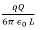 Charges q and -g are placed at points A and B respectively which are at distance 2 L apart. C is the mid point between A and B. The work done in moving a charge + Q along the semicircle CRD is: