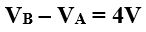 A conducting rod AB of length = 1 m is moving at a velocity v = 4 m/s making an angle 30º with its length. A uniform magnetic field B = 2T exists in a direction perpendicular to the plane of motion. Then-