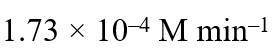 The concentration of a reactant X decreases from 0.1 M to 0.005 M in 40 min. If the reaction follows first order kinetics, the rate of the reaction when the concentration of X is 0.01 M will be