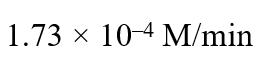 For a first order reaction (A) → products the concentration of A changes from 0.1 M to 0.025 M in 40 minutes. The rate of reaction when the concentration of A is 0.01 M is :