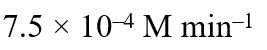 The concentration of a reactant X decreases from 0.1 M to 0.005 M in 40 min. If the reaction follows first order kinetics, the rate of the reaction when the concentration of X is 0.01 M will be