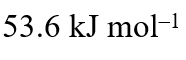 The rate of a reaction doubles when its temperature changes from 300 K to 310 K. Activation energy of such a reaction will be : (R = 8.314 JK–1 mol–1 and log 2 = 0.301)