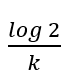 In a first-order reaction A → B, if k is rate constant and inital concentration of the reactant A is 0.5 M, then the half-life is