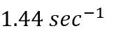 The rate constant for a first order reaction whose half-life, is 480 seconds is :