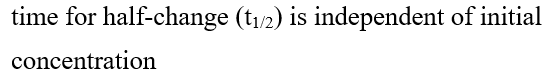 Point out the wrong statement: For a first order reaction