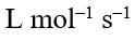 The unit of rate constant for a zero-order reaction is