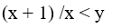 y = log x satisfies for x > 1, the inequality-