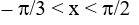 Function f(x) = tan x – 4x is decreasing function when -