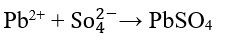 During the charging of lead storage battery, the reaction at anode is represented by: