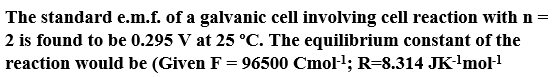 Two identical mangetic dipoles of magnetic moments 1.0 A-m2 each, placed at a separation of 2m with their axes perpendicular to each other. The resultant magnetic field at a point midway between the dipole is -