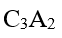 A compound is formed by cation C and anion A. The anions form hexagonal close packed (hcp) lattice and the cations occupy 75% of octahedral voids. The formula of the compound is