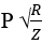 A resistance 'R' draws power 'P' when connected to an AC source. If an inductance is now placed in series with the resistance, such that the impedance of the circuit becomes 'Z', the power drawn will be