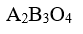 Structure of a mixed oxide is cubic close packed (ccp). The cubic unit cell of mixed oxide is composed of oxide ions. One fourth of the tetrahedral voids are occupied by divalent metal A and the octahedral voids are occupied by a monovalent metal B. The formula of the oxide is