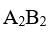 In cube of any crystal A-atom placed at every corners and B-atom placed at every centre of face. The formula of compound is