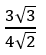 Iron exhibits bcc structure at room temperature. Above 900°C, it transforms to fcc structure. The ratio of density of iron at room temperature to that at 900°C (assuming molar mass and atomic radii of iron remains constant with temperature) is