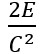 A radiation of energy 'E' falls normally on a perfectly reflecting surface. The momentum transferred to the surface is (C = Velocity of light)