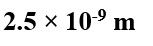 What is the radius of iodine atom (At. no. 53, mass no. 126)