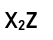 A solid is made of two elements X and Z. The atoms Z are in ccp arrangement while the atoms X occupy all the tetrahedral sites. What is the formula of the compound?