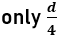 A body is located on a wall. Its image of equal size is to be obtained on a parallel wall with the help of a convex lens. The lens is placed at a distance 'd ahead of second wall, then the required focal length will be