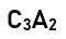 The anions (A) form hexagonal closest packing and the cations (C) occupy only 2/3 of octahedral holes. The simplest formula of the ionic compound is:
