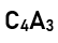 The anions (A) form hexagonal closest packing and the cations (C) occupy only 2/3 of octahedral holes. The simplest formula of the ionic compound is: