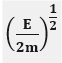 An electron of mass m and a photon have same energy E. The ratio of de-Broglie wavelengths associated with them is: