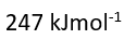 242 nm is just sufficient to ionise sodium atom. lonisation energy of sodium atom will be: