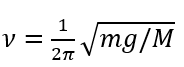 A large mass M and a small mass m hang at the two ends of a string that passes through a smooth tube as shown in Fig. The mass m moves around a circular path in a horizontal plane. The length of the string from mass m to the top of the tube is l and ϴ is the angle the string makes with the vertical. What should be the frequency (ν) of rotation of mass m so that mass M remains stationary?