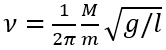 A large mass M and a small mass m hang at the two ends of a string that passes through a smooth tube as shown in Fig. The mass m moves around a circular path in a horizontal plane. The length of the string from mass m to the top of the tube is l and ϴ is the angle the string makes with the vertical. What should be the frequency (ν) of rotation of mass m so that mass M remains stationary?