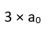 If the radius of the first Bohr's orbit is as, then the radius of the third orbit would be.