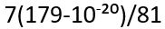 The sum of first 20 terms of the sequence 0.7, 0.77, 0.777..... is