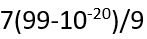 The sum of first 20 terms of the sequence 0.7, 0.77, 0.777..... is