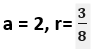 Consider an infinite geometric series with first term a and common ratio r. If the sum is 4 and the second term is 3/4 then