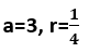 Consider an infinite geometric series with first term a and common ratio r. If the sum is 4 and the second term is 3/4 then