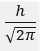 The orbital angular momentum of a p-electron is given as: