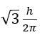 The orbital angular momentum of a p-electron is given as: