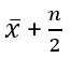 The mean of n terms is x ̅. If the first term is increased by 1, second by 2 and so on, then the new mean is