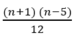 The variance of first n natural number is