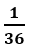 The probability that the same number appear on throwing three dice simultaneously is