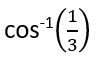 The angle between two diagonals of a cube is