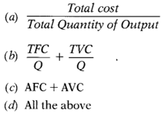 MCQ ON CONCEPTS OF COST AND REVENUE