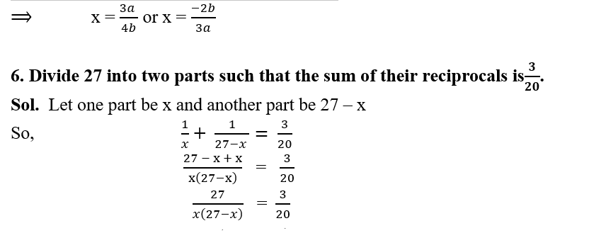 QUADRATIC EQUATIONS CLASS 10