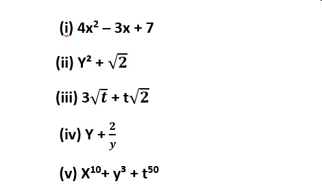 POLYNOMIALS CLASS 9