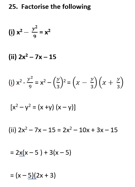 POLYNOMIALS CLASS 9